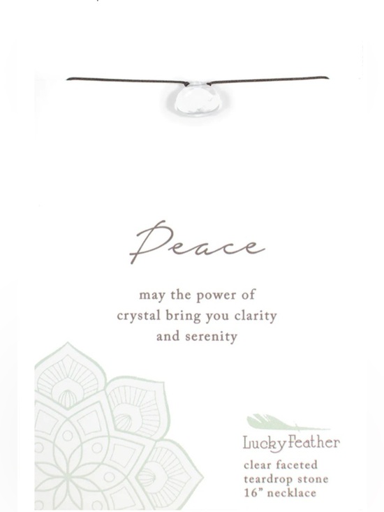 Lucky Feather Jewelry - Color Power Necklace - Crystal - Hope